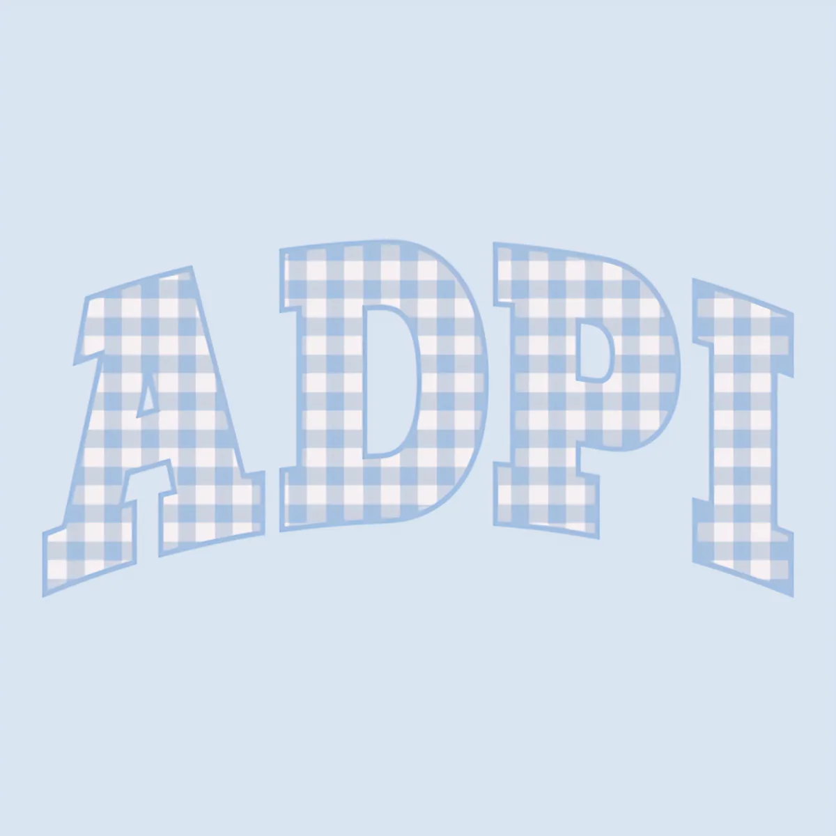 ADPi Gingham, front