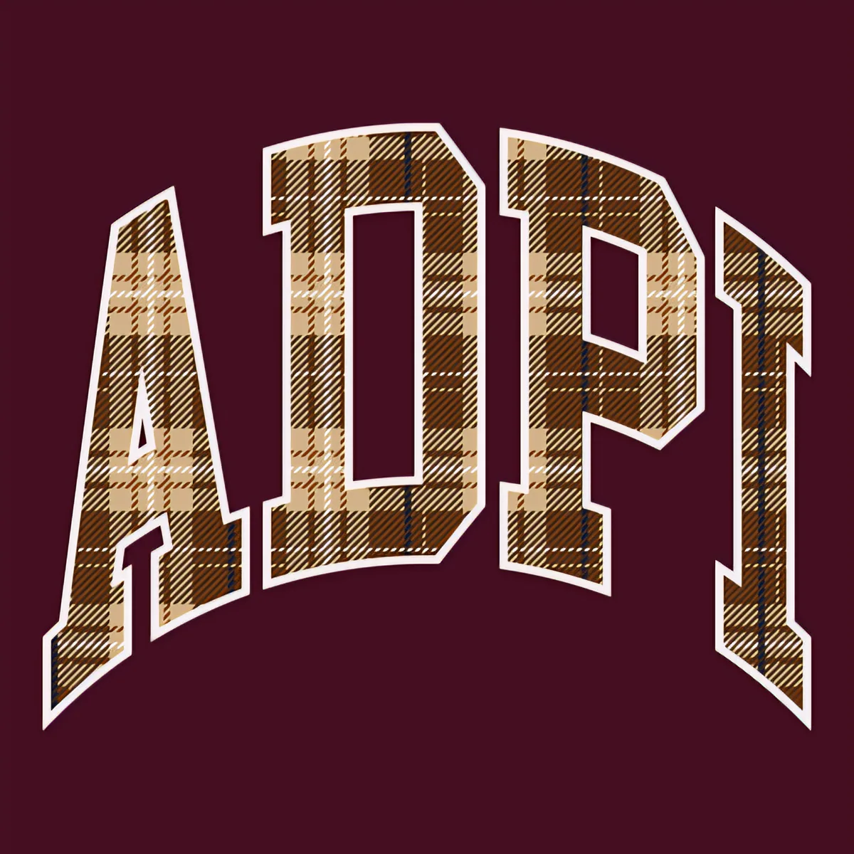 ADPi Plaid Arch, front