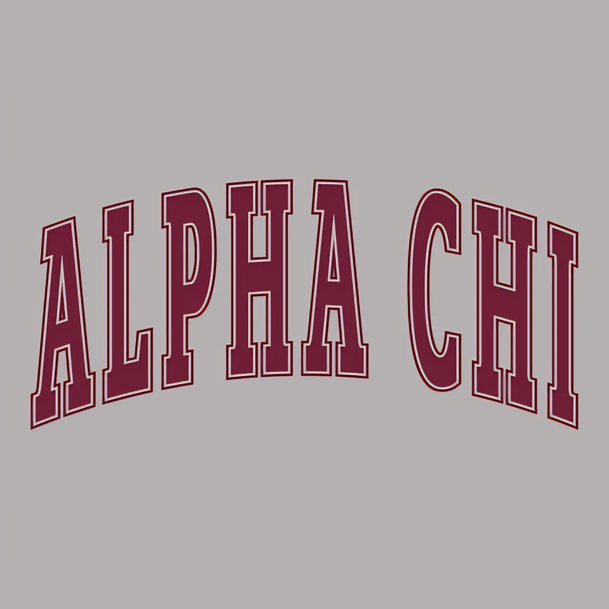 Alpha Chi Arch Maroon, front