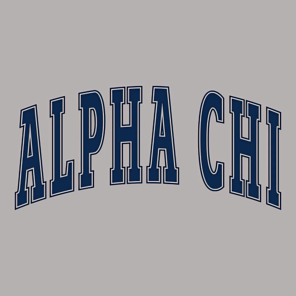 Alpha Chi Arch Navy, front