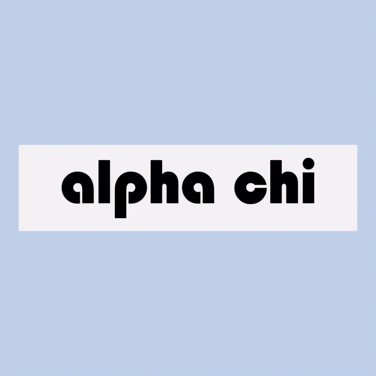 Alpha Chi Box, front