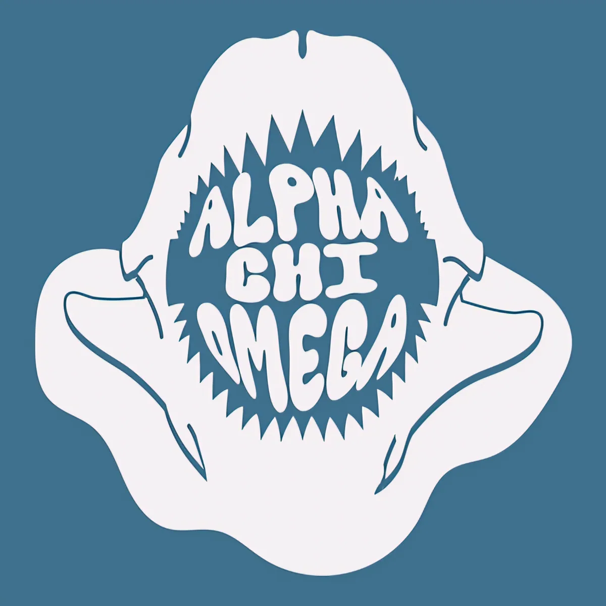Alpha Chi Omega Shark, back