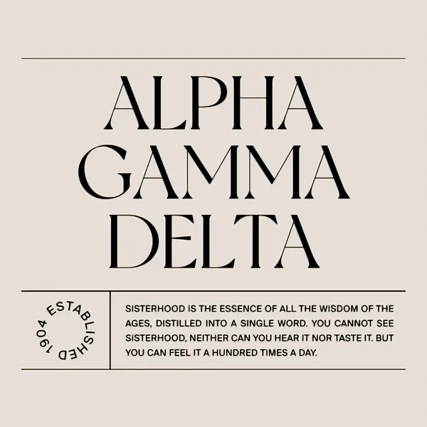Alpha Gamma Delta Sisterhood
