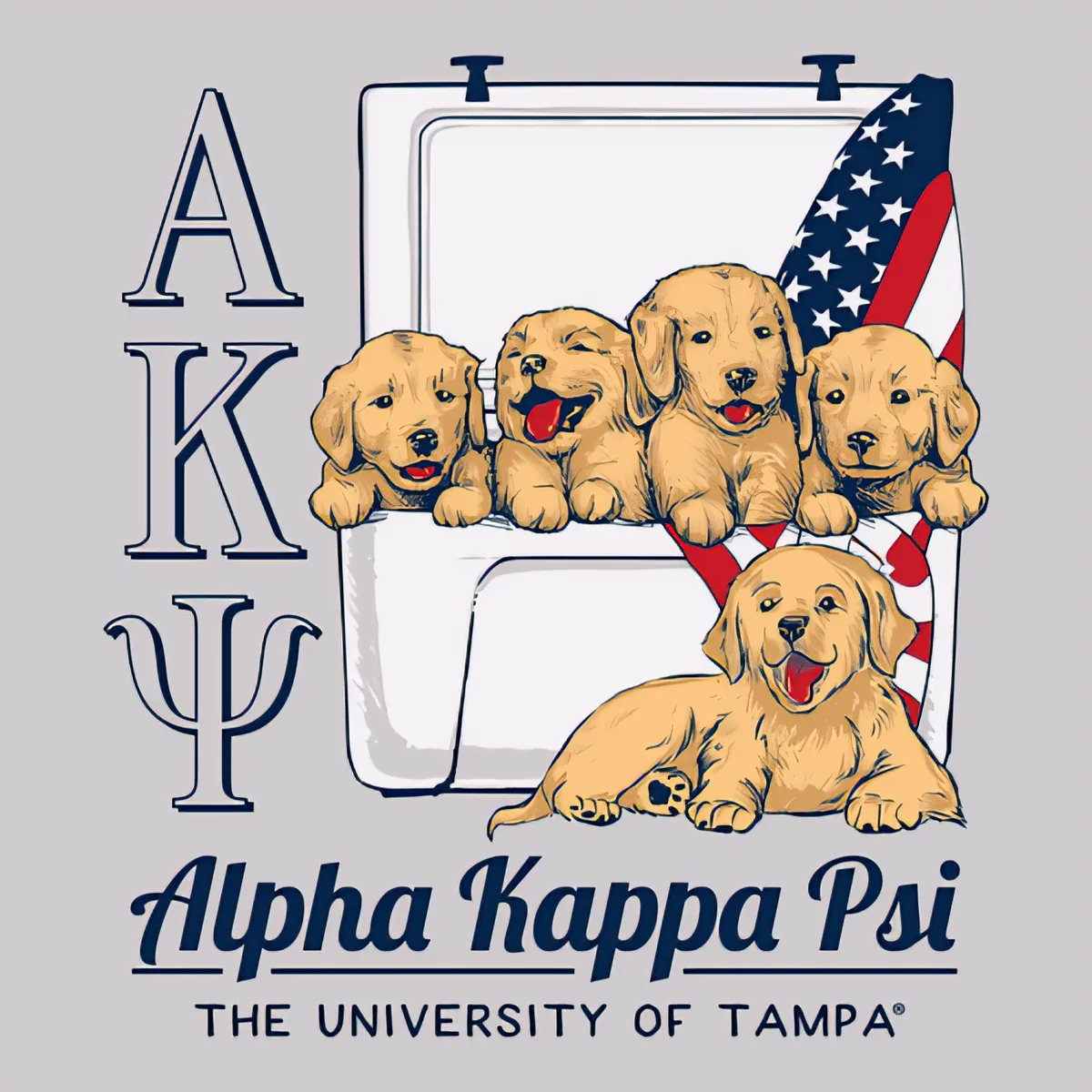 Alpha Kappa Psi Tampa Puppies, back