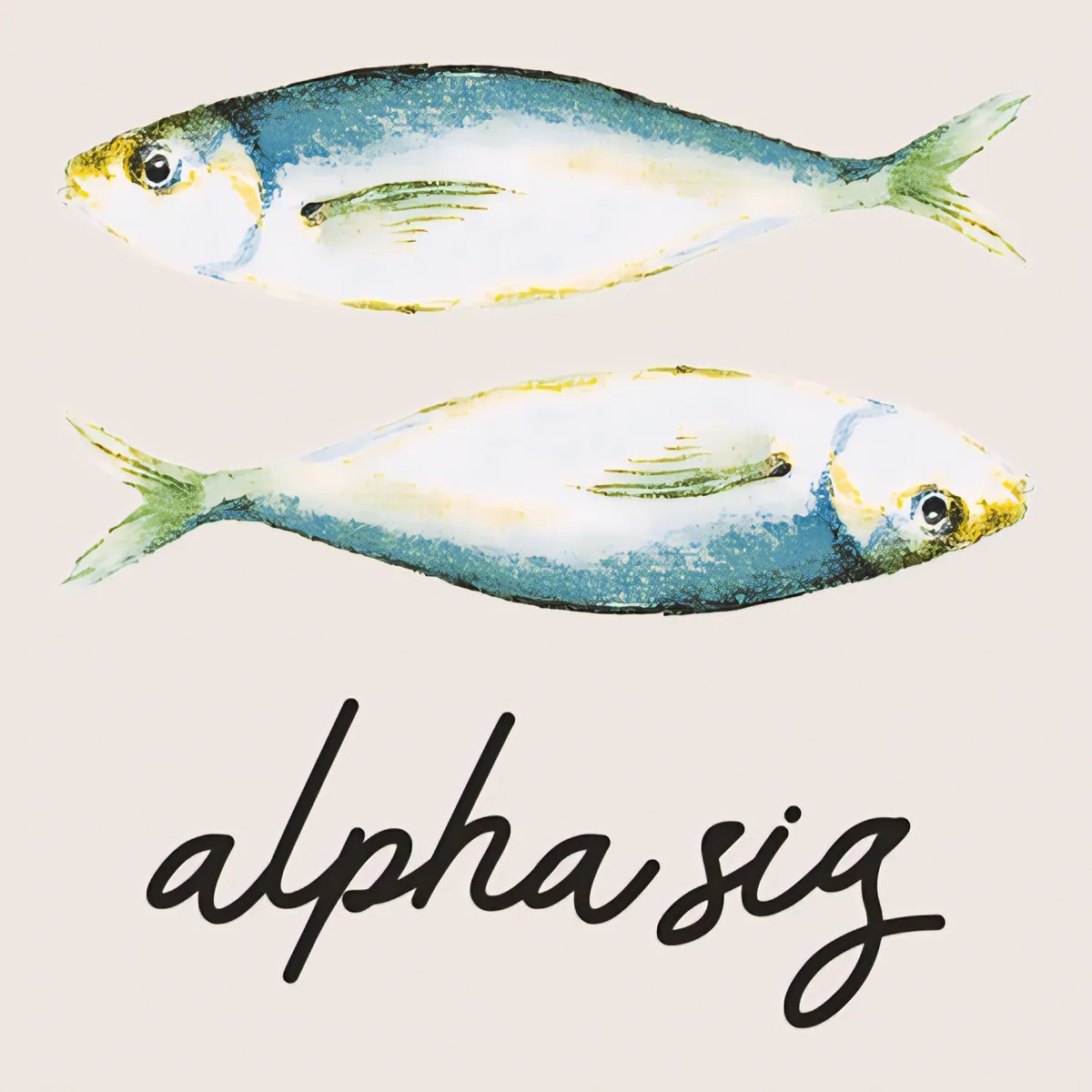 Alpha Sig Fish, front