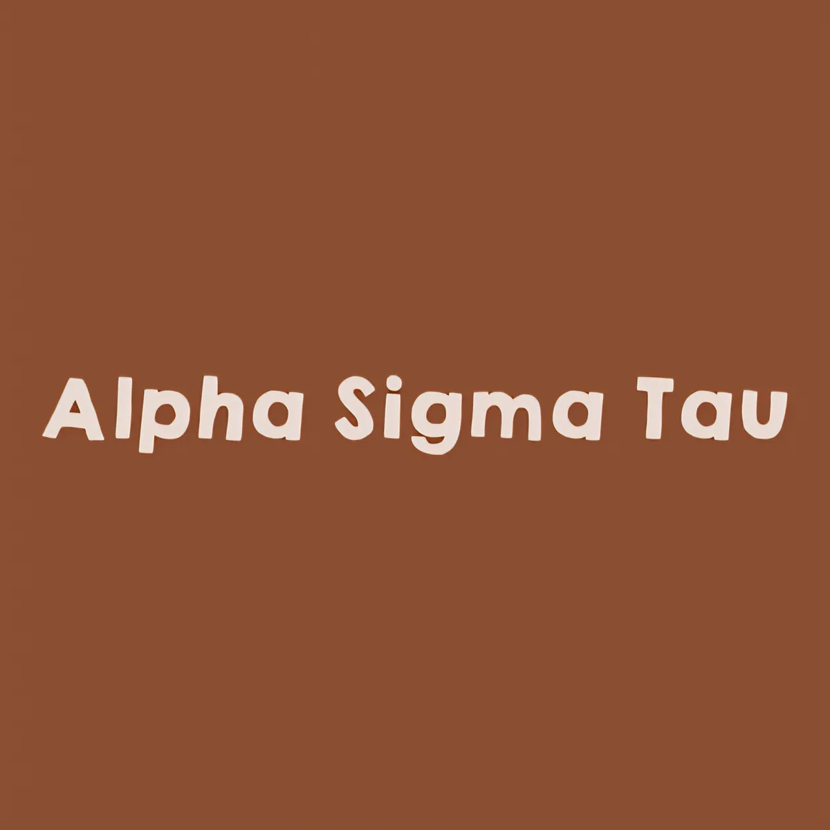 Alpha Sigma Tau Wordmark, front