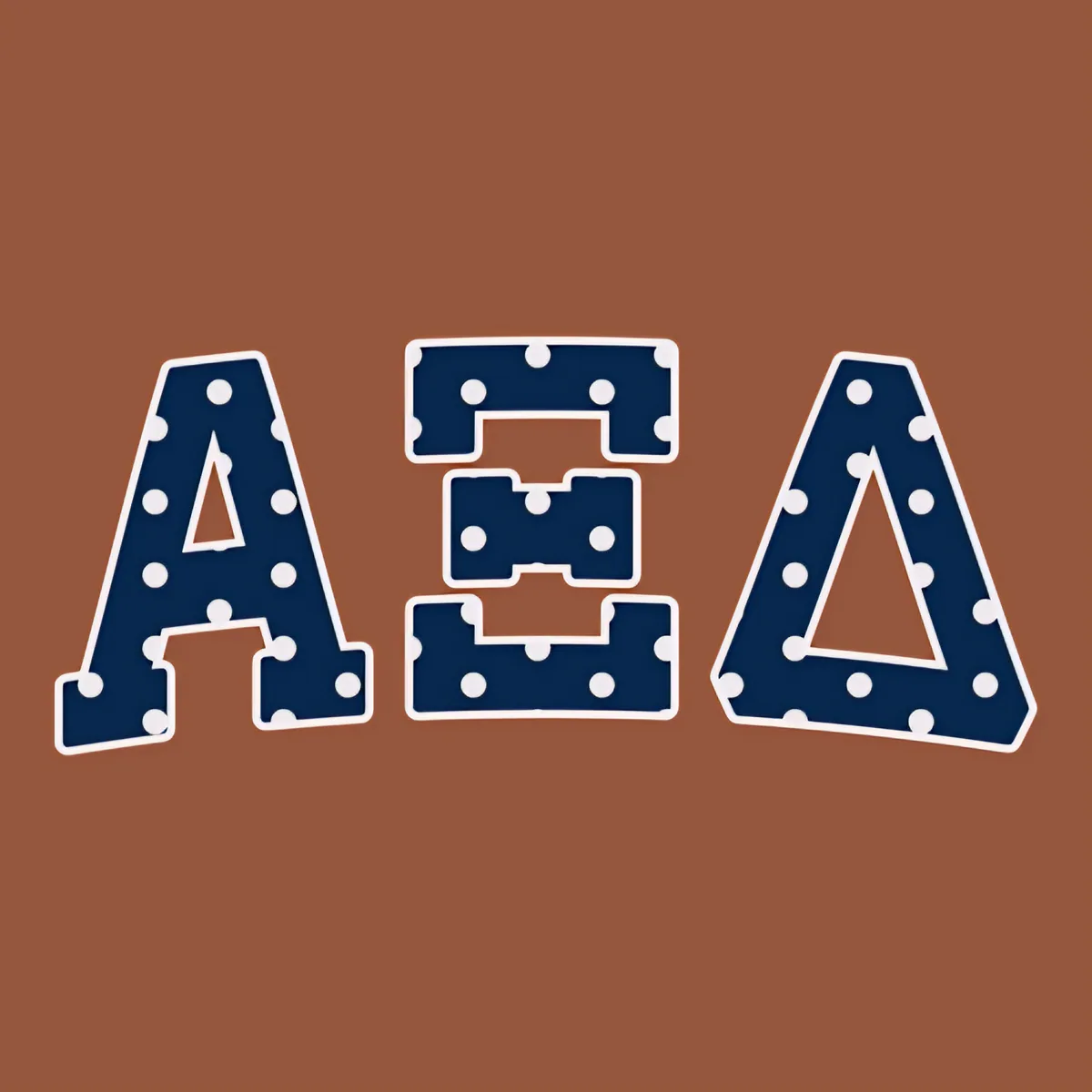 Alpha Xi Delta Polka Dot, front