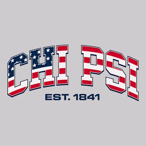 Chi Psi Est 1841 Flag