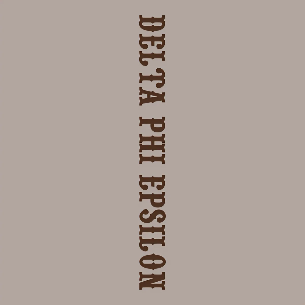 Delta Phi Epsilon Vertical, front
