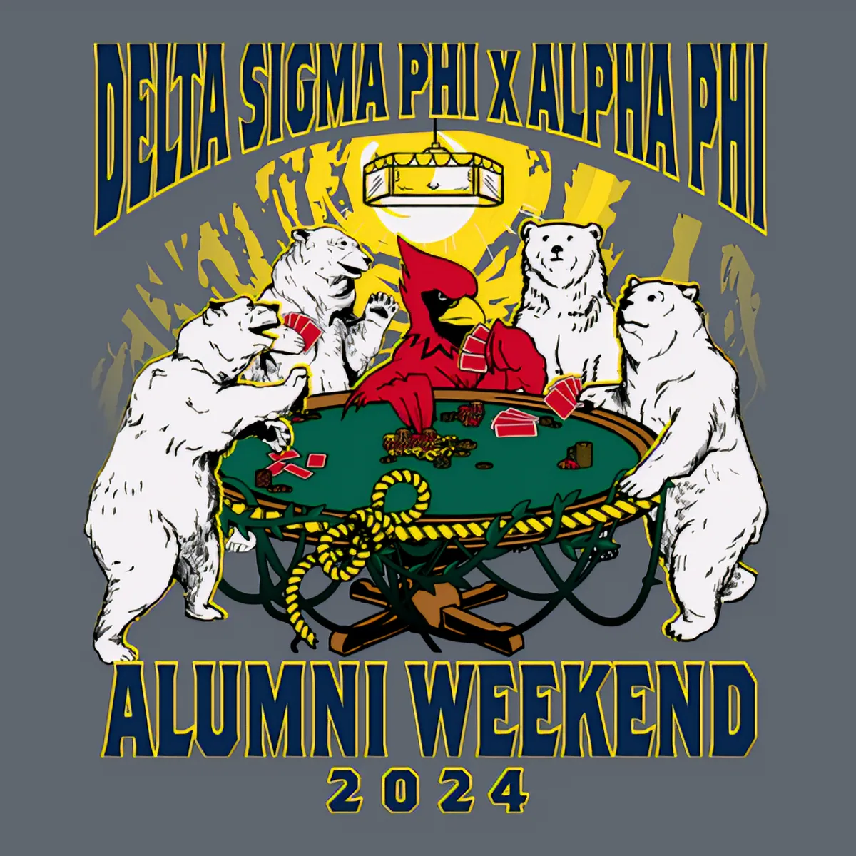 Delta Sigma Phi x Alpha Phi Alumni Weekend 2024, back