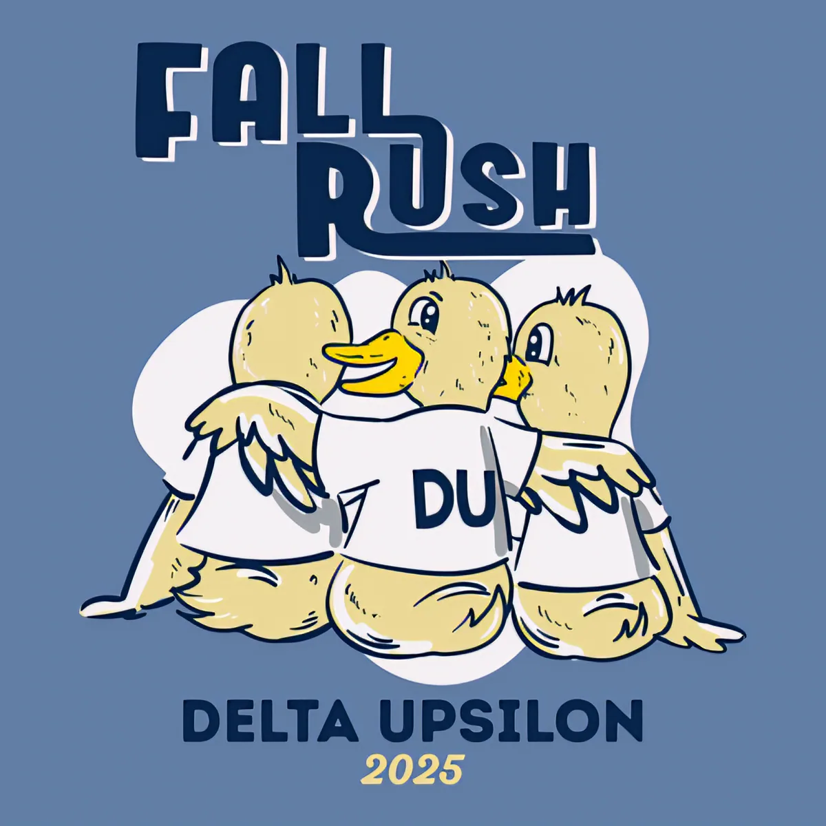 Delta Upsilon Fall Rush 2025 Ducks, back