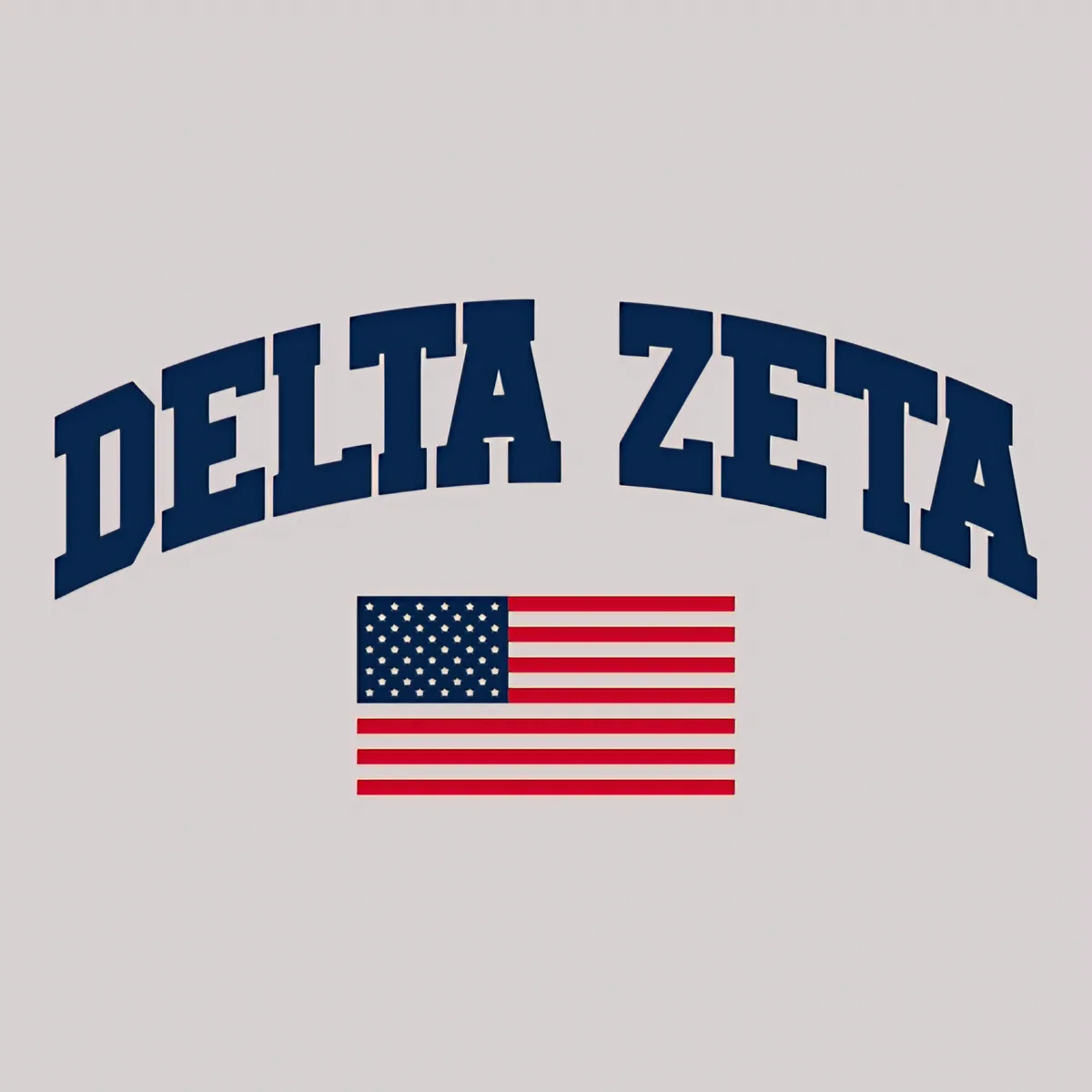 Delta Zeta Arch Flag, front