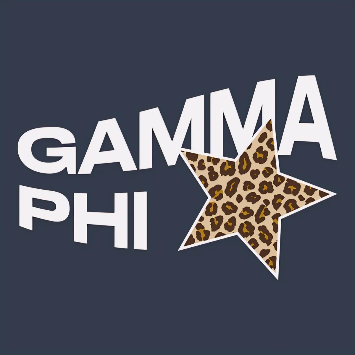Gamma Phi Leopard Star, front