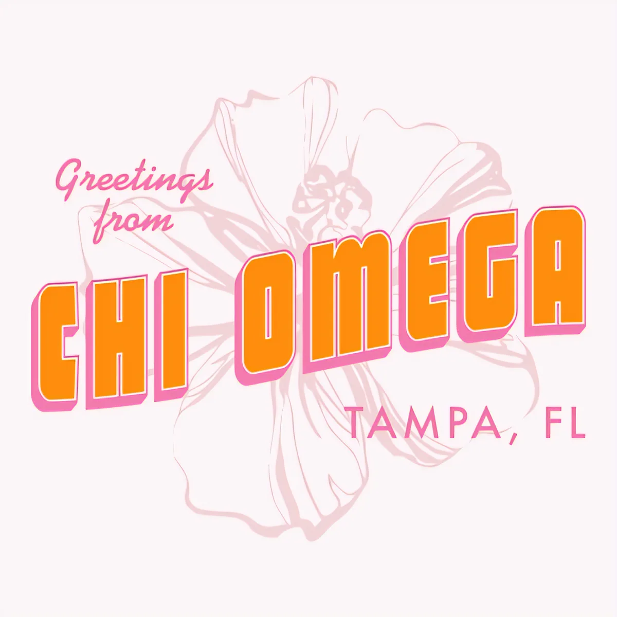 Greetings From Chi Omega Tampa, front