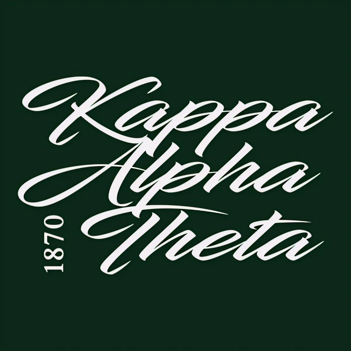 Kappa Alpha Theta 1870 Script, front