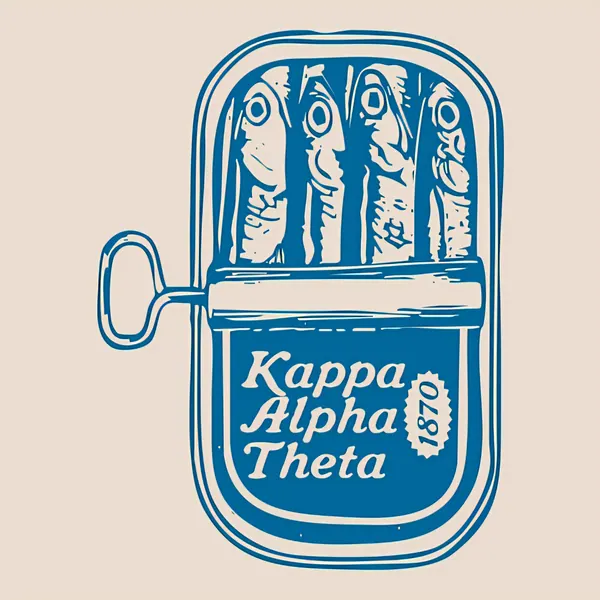 Kappa Alpha Theta Sardine Tin