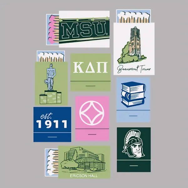 Kappa Delta Pi Michigan State Stamps
