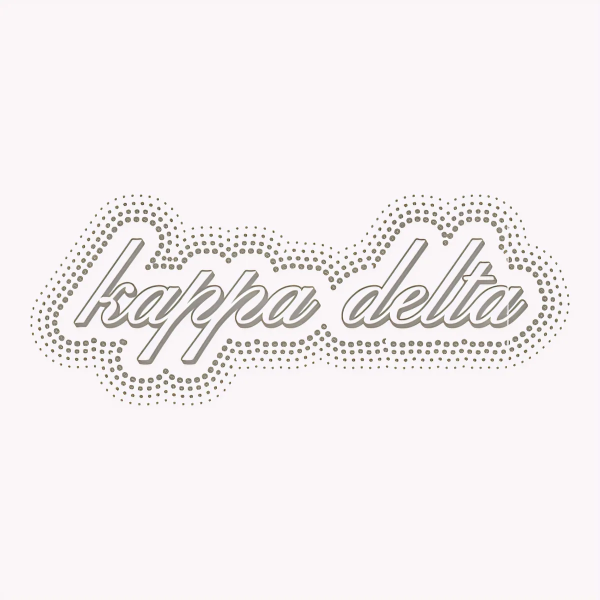 Kappa Delta Rhinestone, front