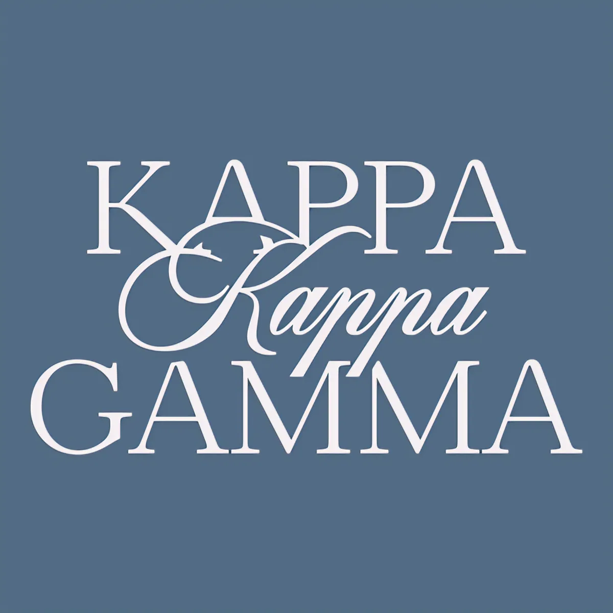 Kappa Kappa Gamma Serif, front