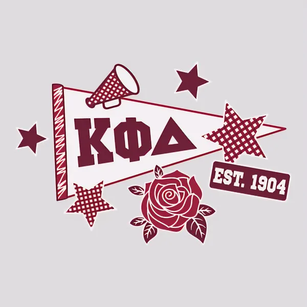 Kappa Phi Delta Est 1904 Pennant