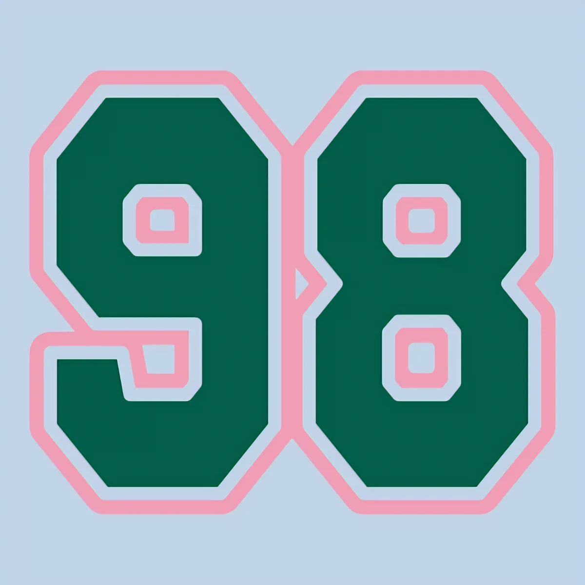Ninety Eight Jersey Number, front
