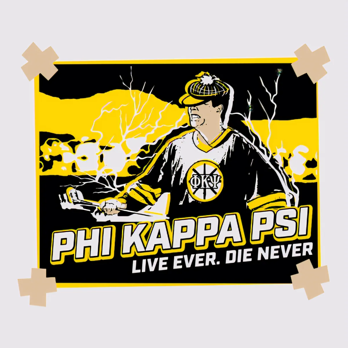 Phi Kappa Psi Live Ever Die Never, back