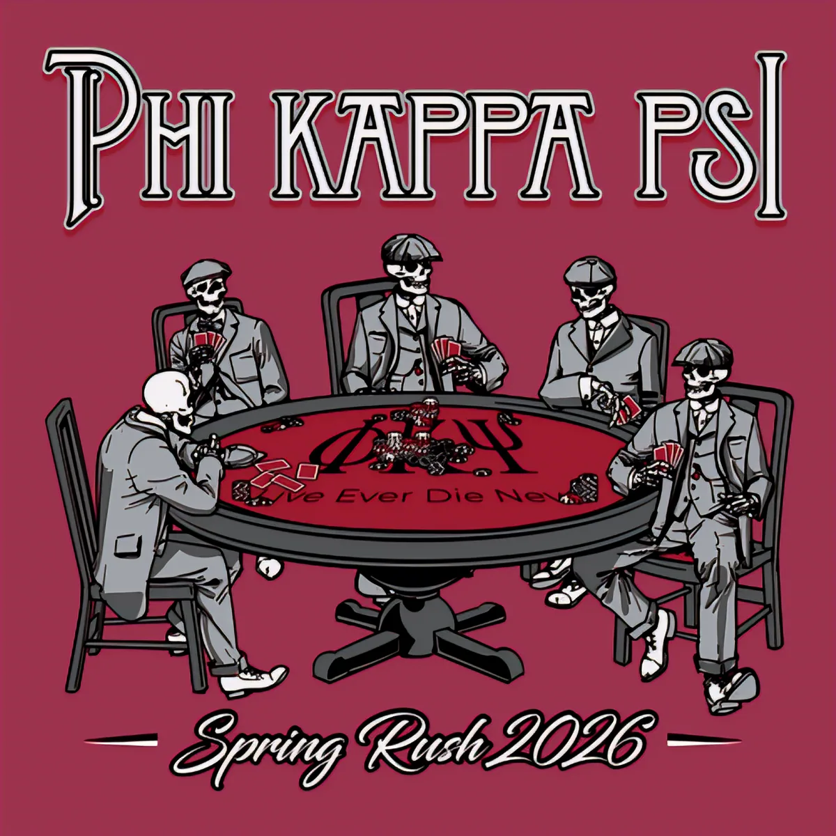 Phi Kappa Psi Spring Rush 2026 Poker, back
