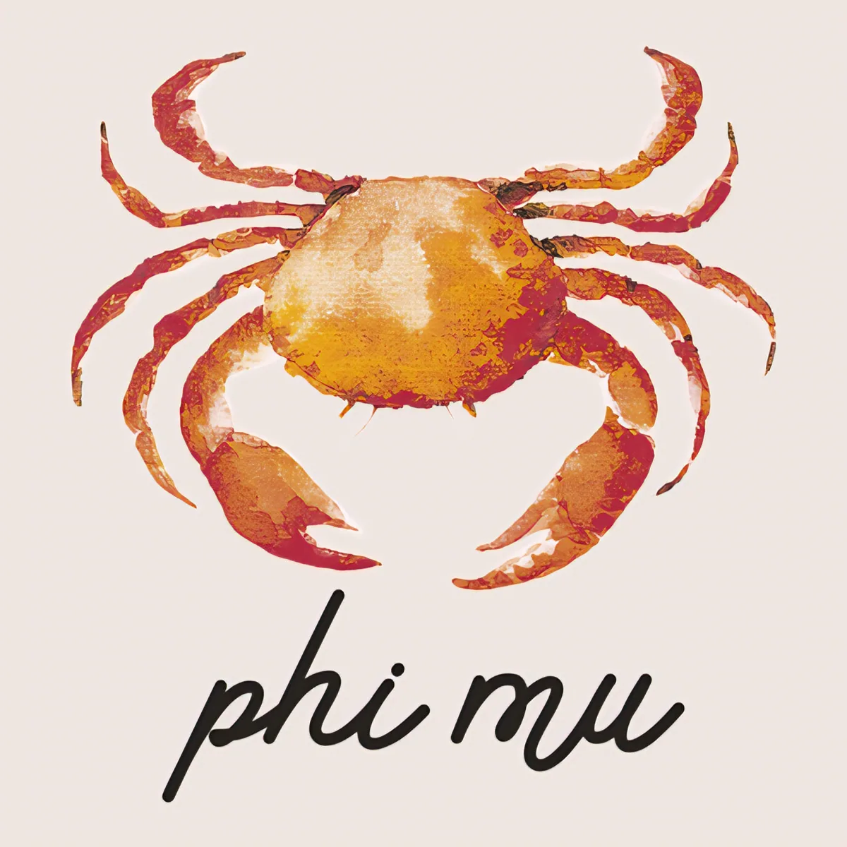 Phi Mu Crab, front