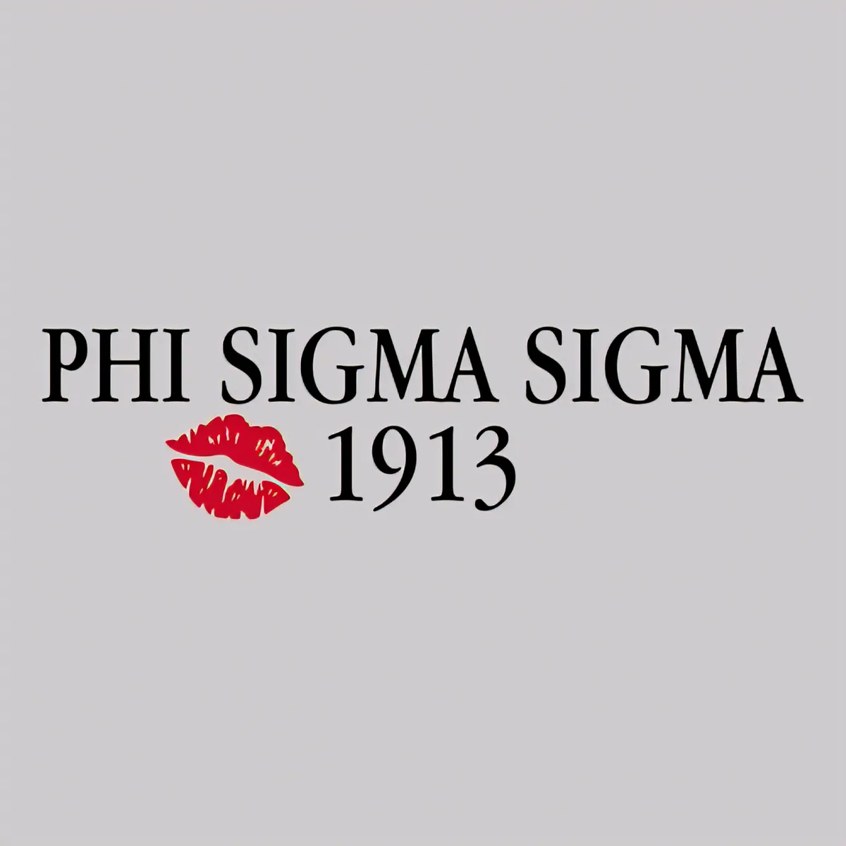 Phi Sigma Sigma 1913 Lips, front