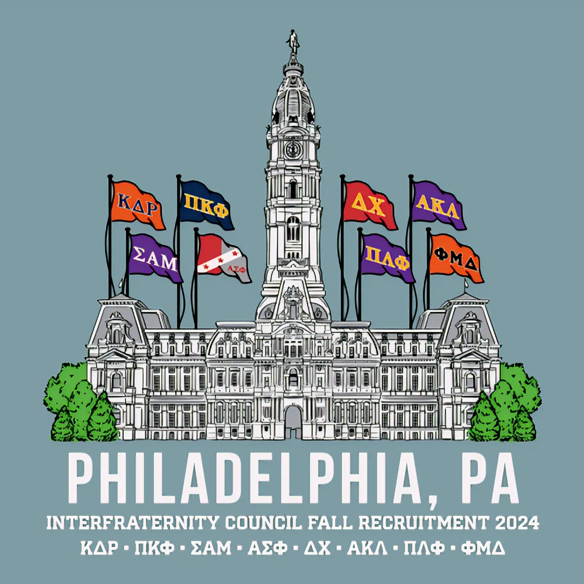 Philadelphia IFC Fall Recruitment 2024, back
