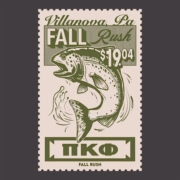 Pi Kappa Phi Villanova Fall Rush Stamp