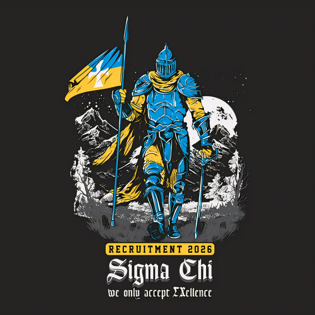 Sigma Chi Recruitment 2026 Knight, back
