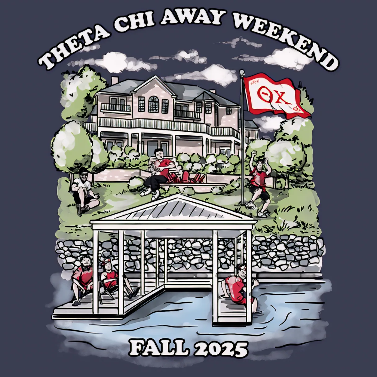 Theta Chi Away Weekend Fall 2025, back