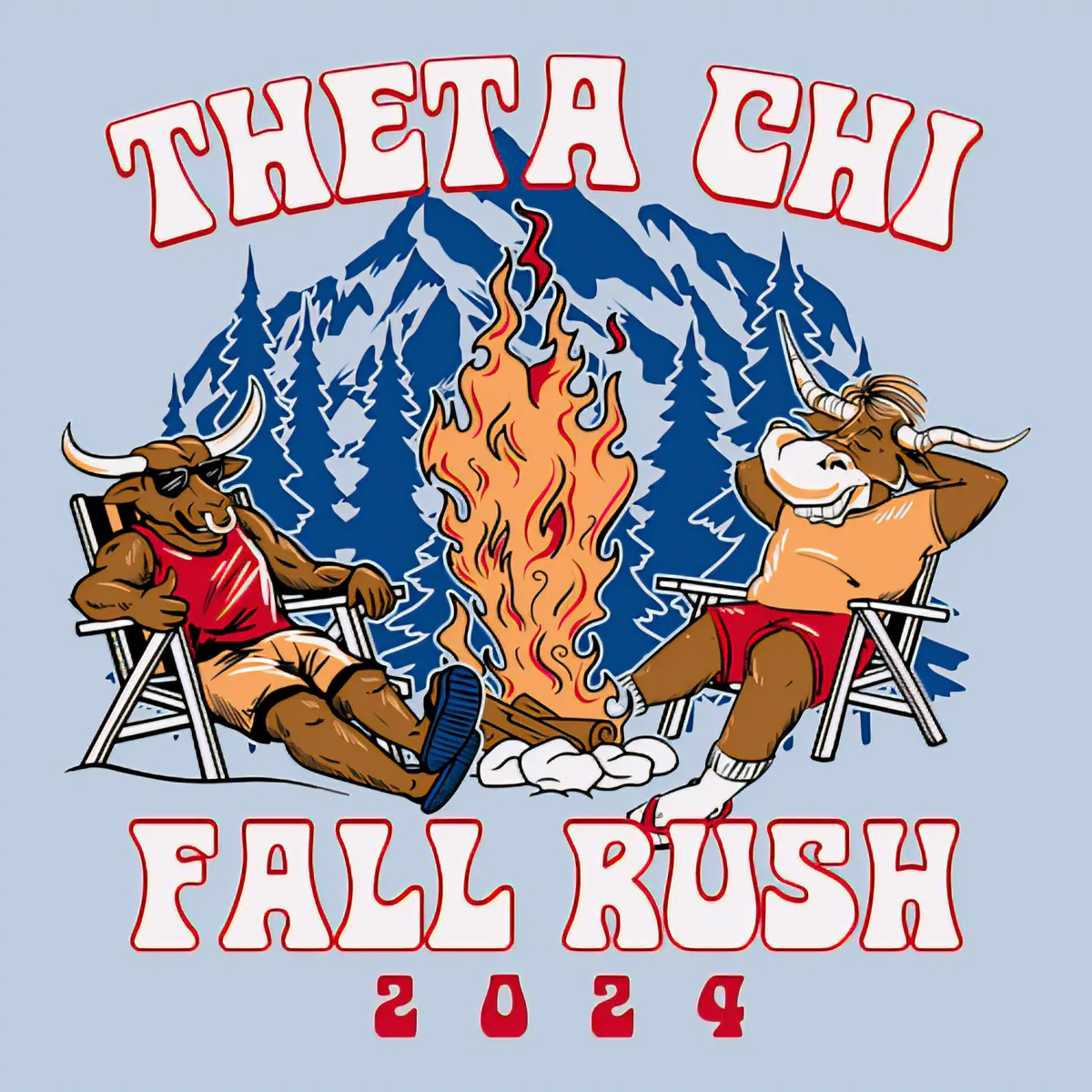 Theta Chi Fall Rush 2024 Bonfire, back