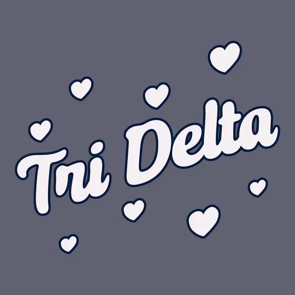 Tri Delta Hearts