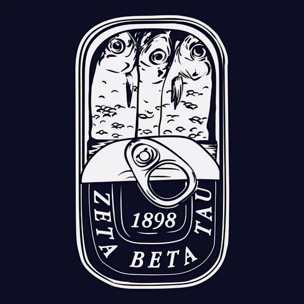 Zeta Beta Tau Sardine Tin