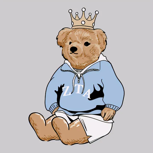 Zeta Tau Alpha Crown Bear