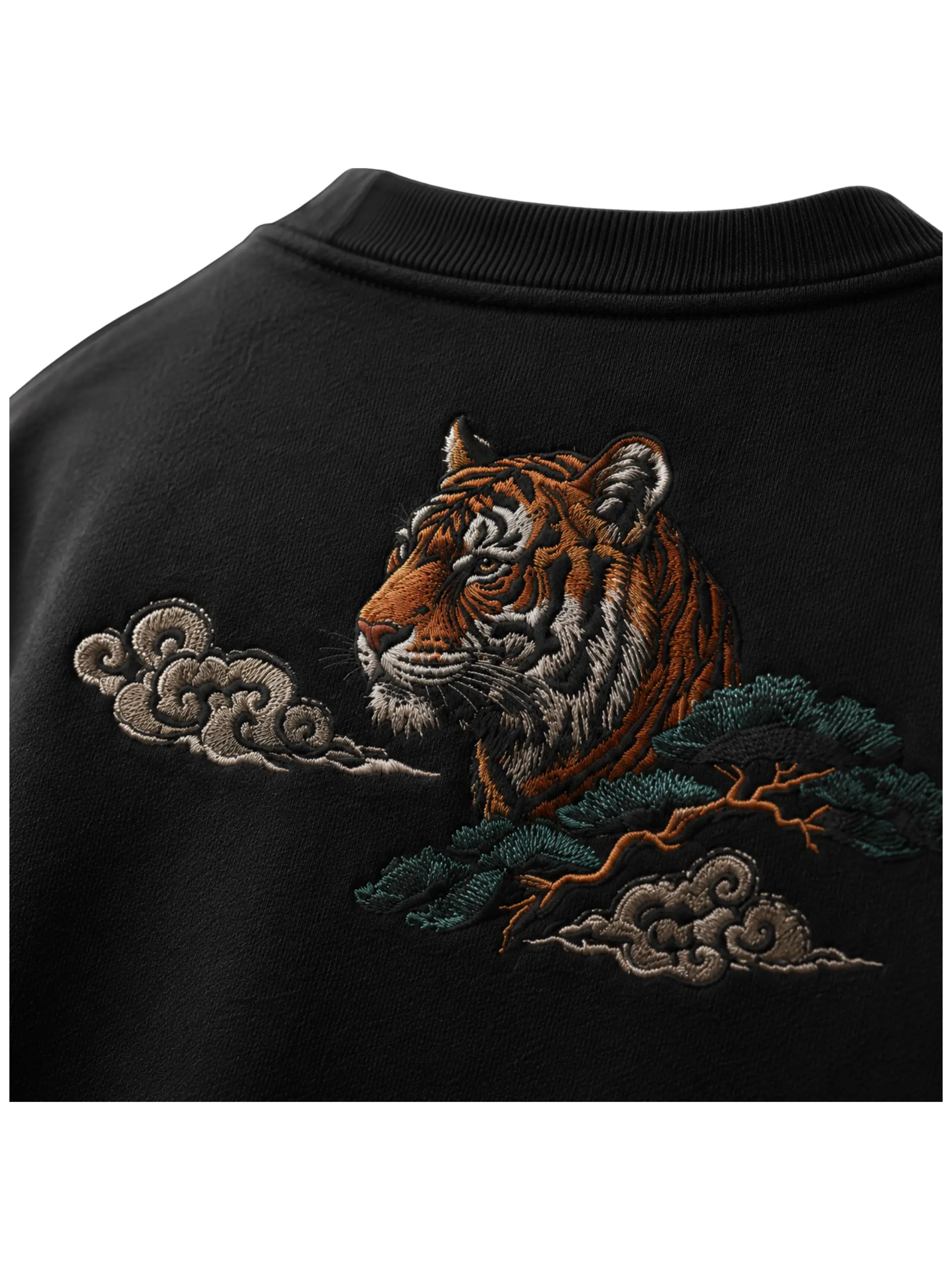 Oversized Embroidered T-Shirt in Forest  Guardian photo 3
